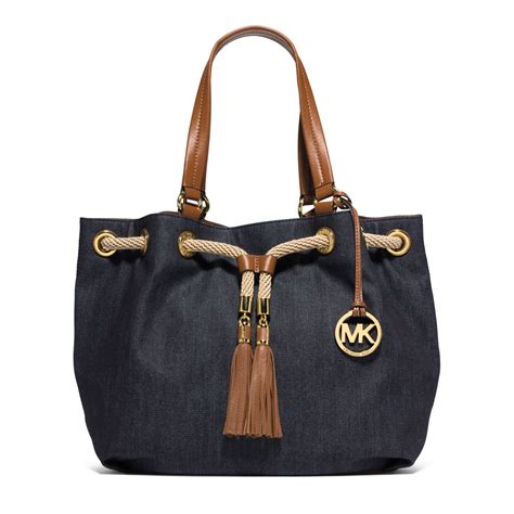 michael kors denim purse|michael kors denim crossbody bag.